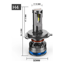 Світлодіодні LED лампи 65Вт MUST HAVE F65 з цоколем H4