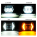 Универсальные Bi LED Фары прямоугольные с Ангельскими глазками 60W